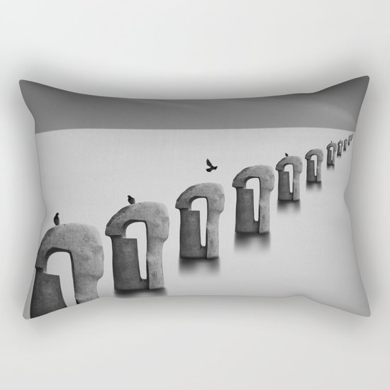 fog and sea Rectangular Pillow