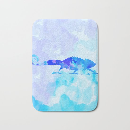 Abstract Chameleon Reptile Bath Mat
