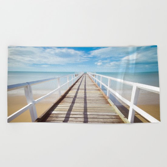 Pier sky 4 Beach Towel