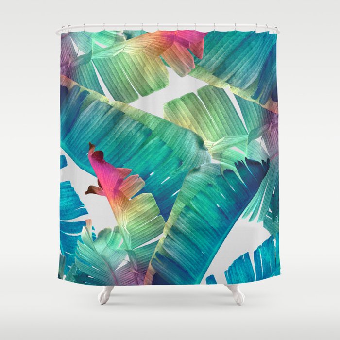 Banana Leaf Fantasy Shower Curtain By Klaraacel Society6 Banana Leaf Fantasy Shower Curtain