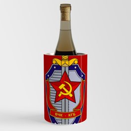 Emblem of the KGB 2 -with red background Wine Chiller