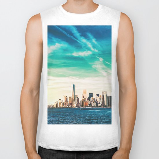 NYC Skyline Biker Tank