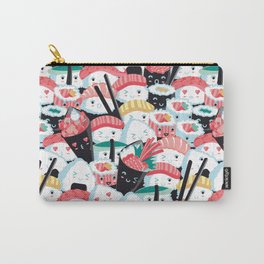 Kawaii Sushi Crowd Carry-All Pouch