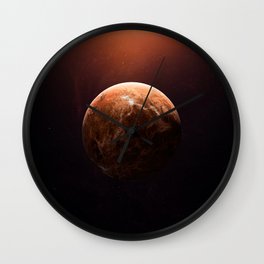 Venus planet. Poster background illustration. Wall Clock