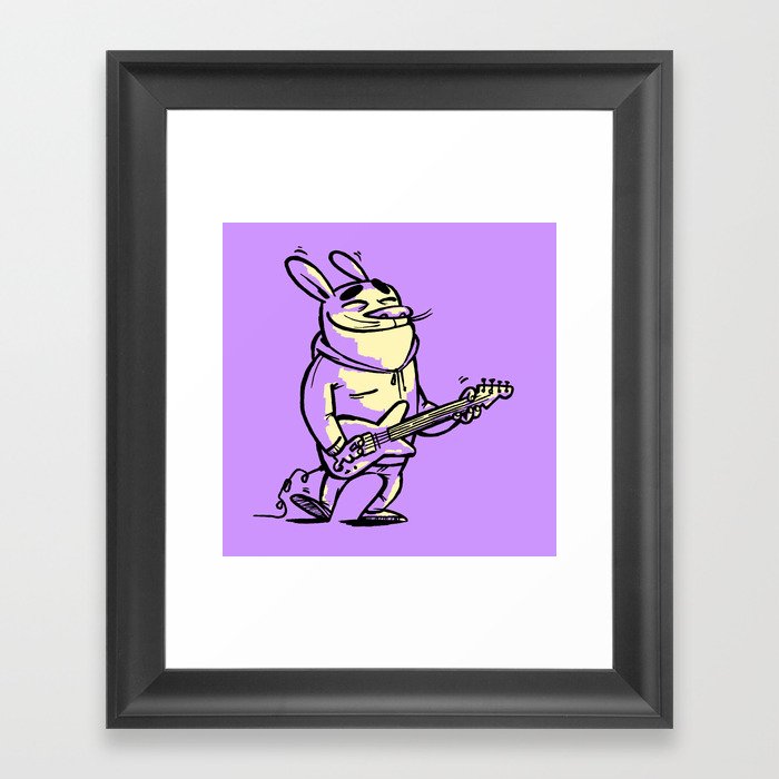 Beat Bunny Framed Art Print