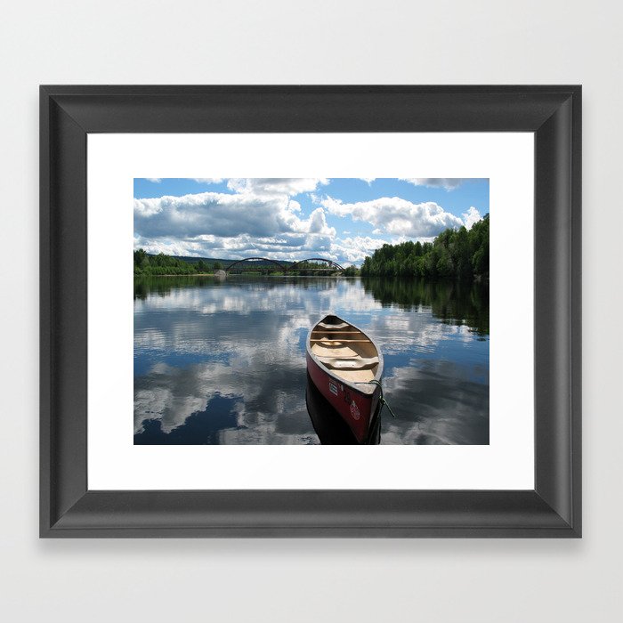 Canoe Framed Art Print