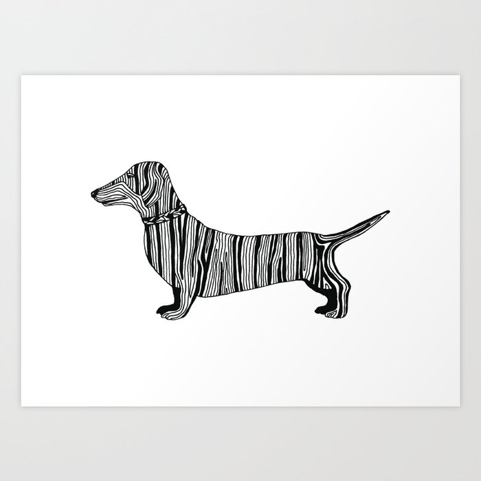 Dachshund Sausage Dog Art Print