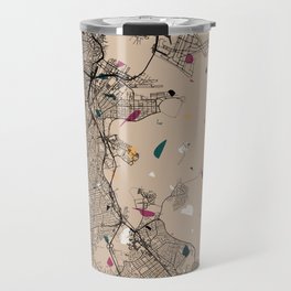 USA, Boston - City Map Collage Travel Mug