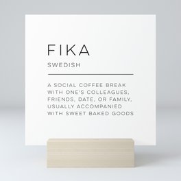 Fika Definition Mini Art Print