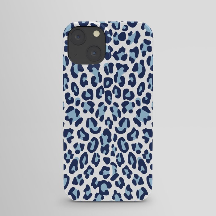 Blue Leopard Skin iPhone Case