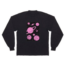 pinky planet(black) Long Sleeve T Shirt