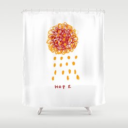 Hope. Minimal 24. Shower Curtain