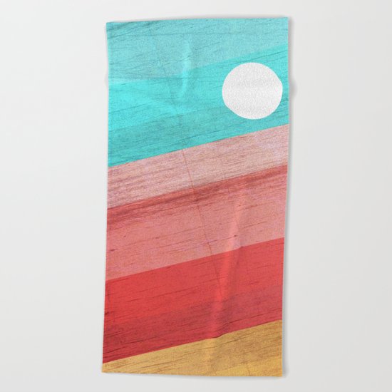 Warm Waves Beach Towel
