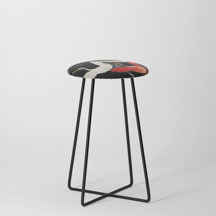 Flying Cranes Counter Stool