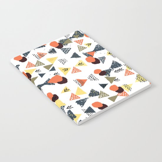 Laange - texture brushstroke art abstract painting print stamp free spirit hipster festival Notebook