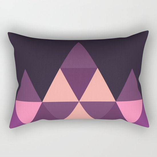 Geometric Pyramid Rectangular Pillow