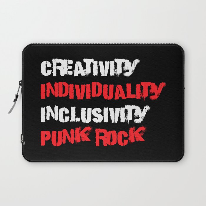 Punk Rock Culture Creativity Individuality Inclusivity Laptop Sleeve