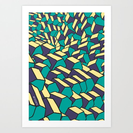 House pattern Art Print