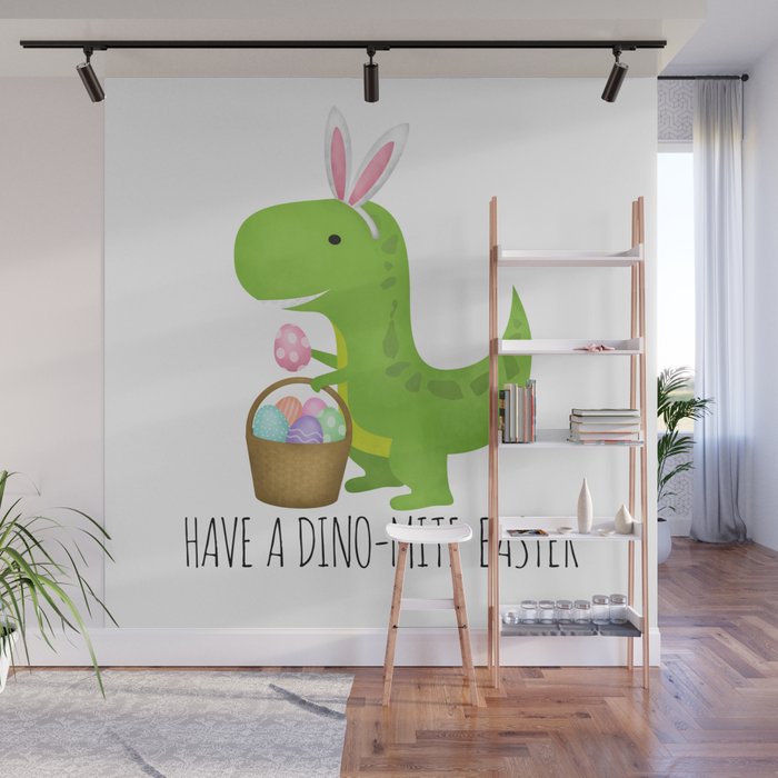Have A Dino-mite Easter Wall Mural