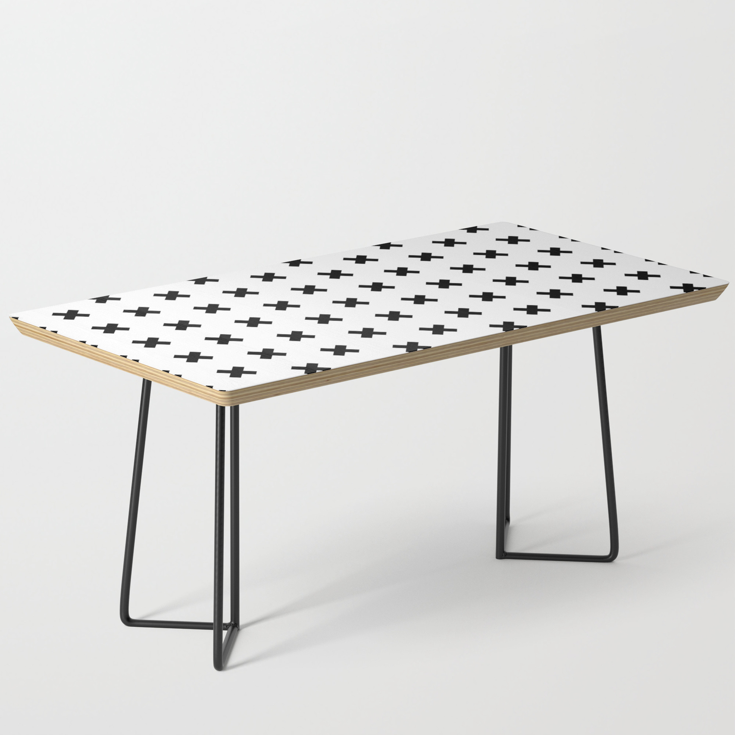 Criss Cross Black On White Coffee Table By Msjay - Criss Cross Coffee Table Criss Cross Black On White Coffee Table By Msjay - Criss Cross Coffee Table
