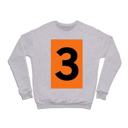 Number 3 (Black & Orange) Crewneck Sweatshirt