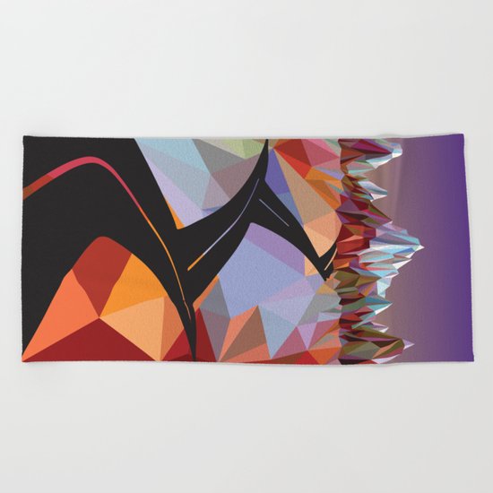 Night Mountains No. 42 Beach Towel