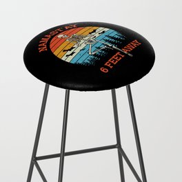 Skeleton Namastay 6 Feet Away Halloween Funny Bar Stool