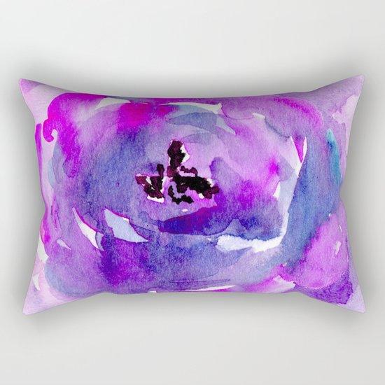 Purple pink flower Rectangular Pillow