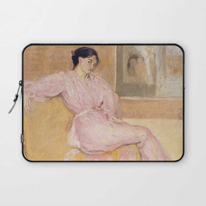 Lady in pink c.1901 - Charles Conder Laptop Sleeve
