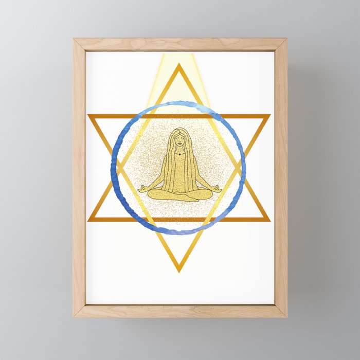 Merkaba Meditation Framed Mini Art Print
