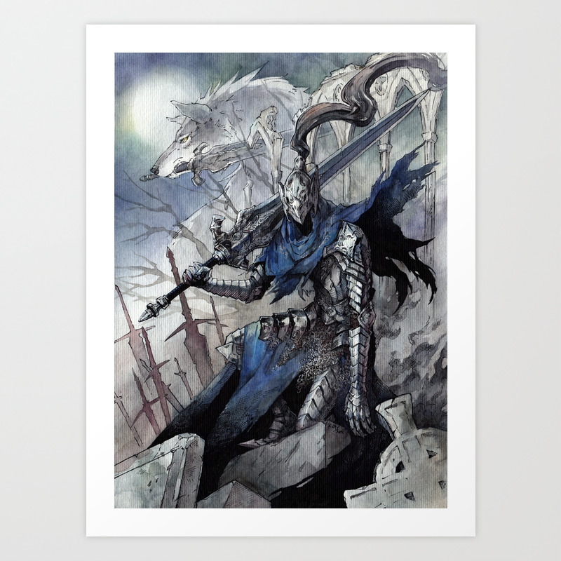 Artorias Dark Souls Art Print By Kutty Sark Society6