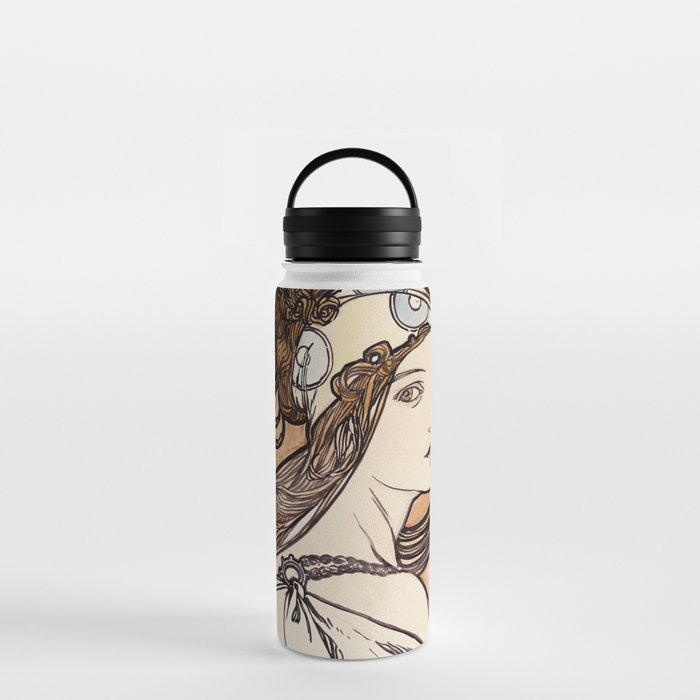 the Fouquet boutique by Alphonse Maria Mucha Water Bottle