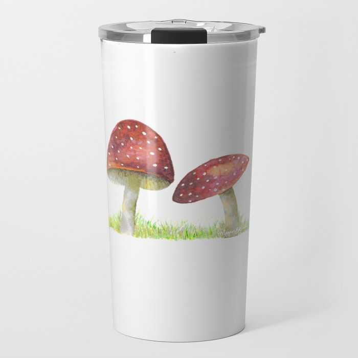 Red Mushroom Travel Mug