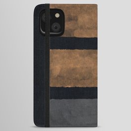 Painting Black iPhone Wallet Case