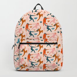 Nymphs pattern Backpack | Empowered, Graphicdesign, Feminism, Woman, Curated, Dance, Feminine, Nude, Women, Sisters 