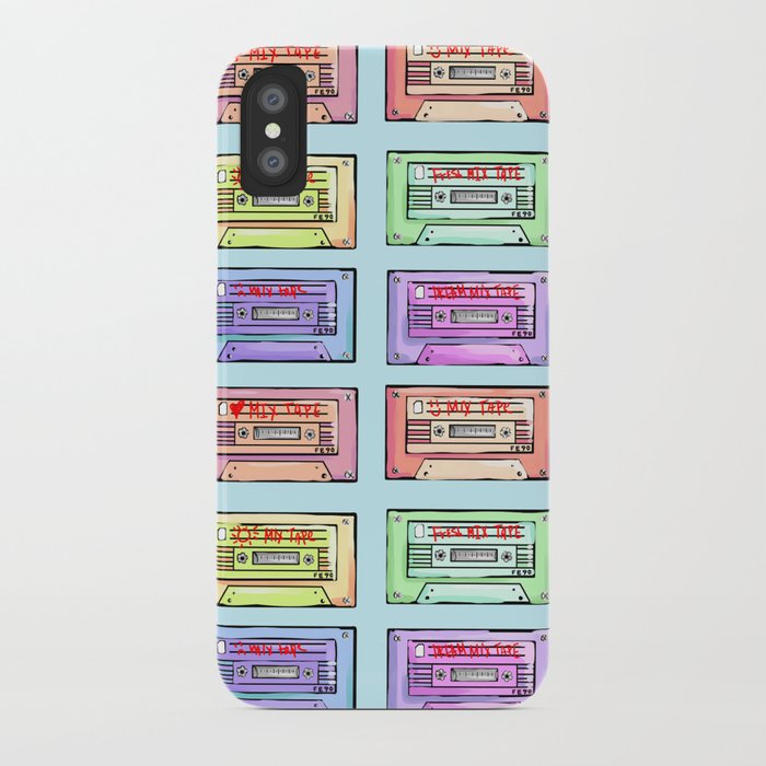 cassette tape rainbow  iPhone Case
