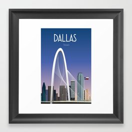 Dallas texas Framed Art Print