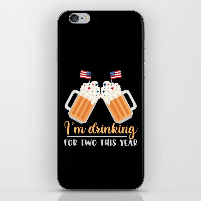 I'm Drinking For Two This Year iPhone Skin