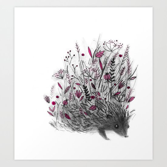 Hedgehog Art Print