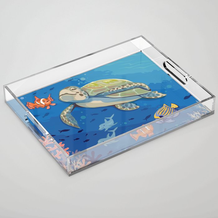 Under the Sea and Above the Coral Acrylic Tray