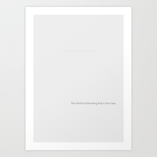 Wittgenstein Quote Poster Art Print