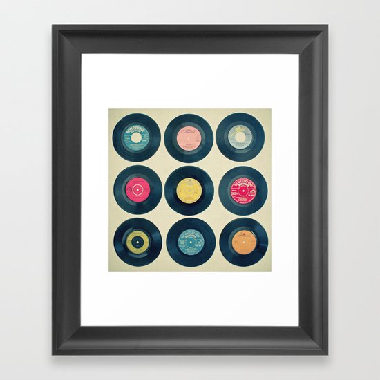 Vinyl Collection Framed Art Print