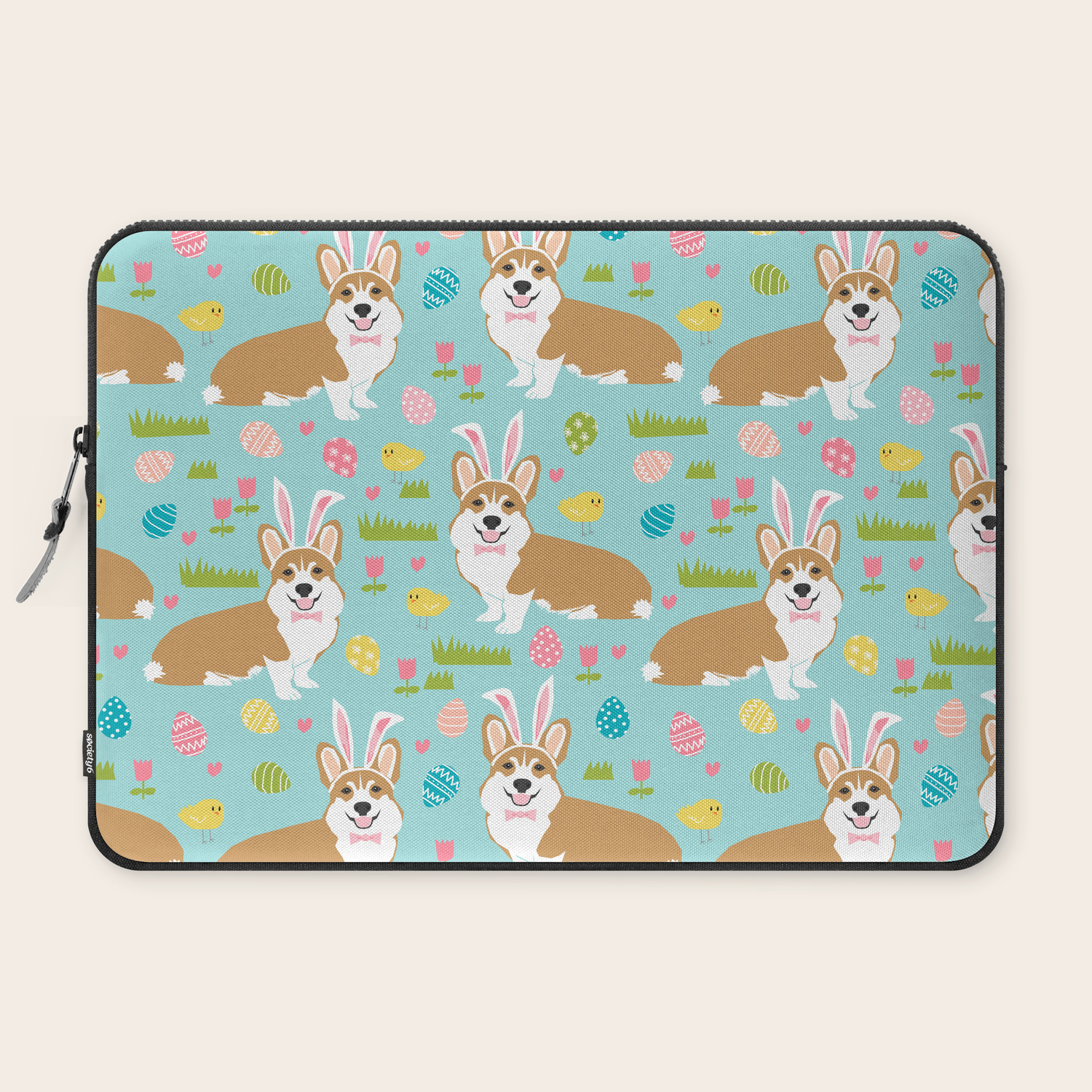 Welsh Corgi Easter Cute Costume Easter Bunny Corgis Spring Dog Gifts Laptop Sleeve By Corgicrew Society6