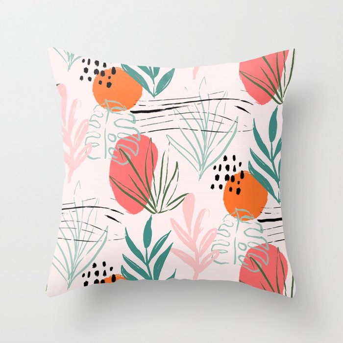 flowers Throw Pillow