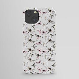 Dragonflies pattern, sumie painting iPhone Case