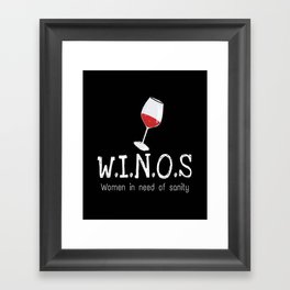 Winos Framed Art Print