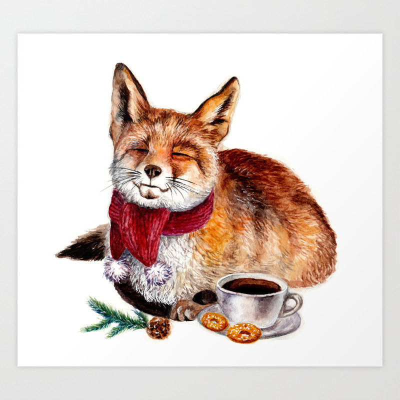 fox and coffee