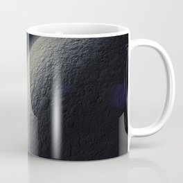 Rhea, mid-sized moon of Saturn on space bacground mid-sized moon of Saturn Coffee Mug | Fractal, Europa, Generative, Graphicdesign, Moon, Background, Galaxy, Design, Mimas, Earth 