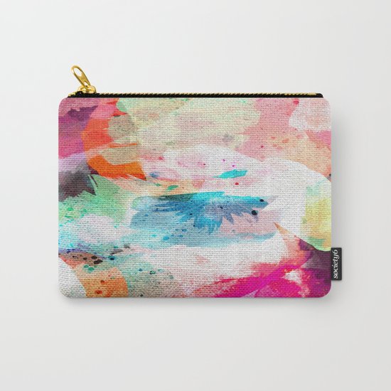Abstract Color Paint Carry-All Pouch