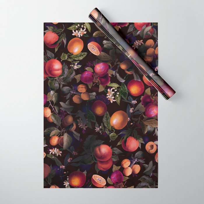 Vintage Fruit Pattern XXIV Wrapping Paper